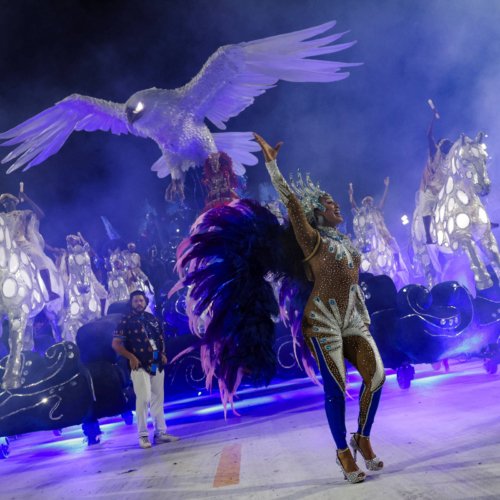 Portela resgata história de Príncipe Custódio, uma figura espiritual, de origem africana, marcante na cultura afro gaúcha do século 19 – Ricardo Moraes/Reuters